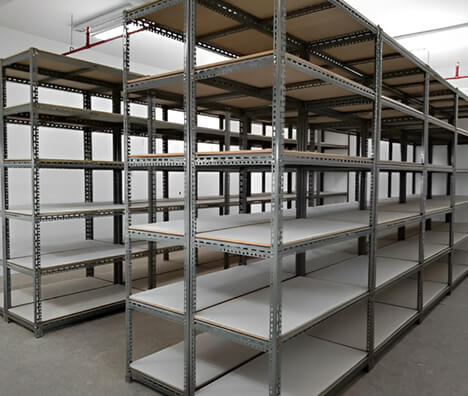 Slotted Metal Racks